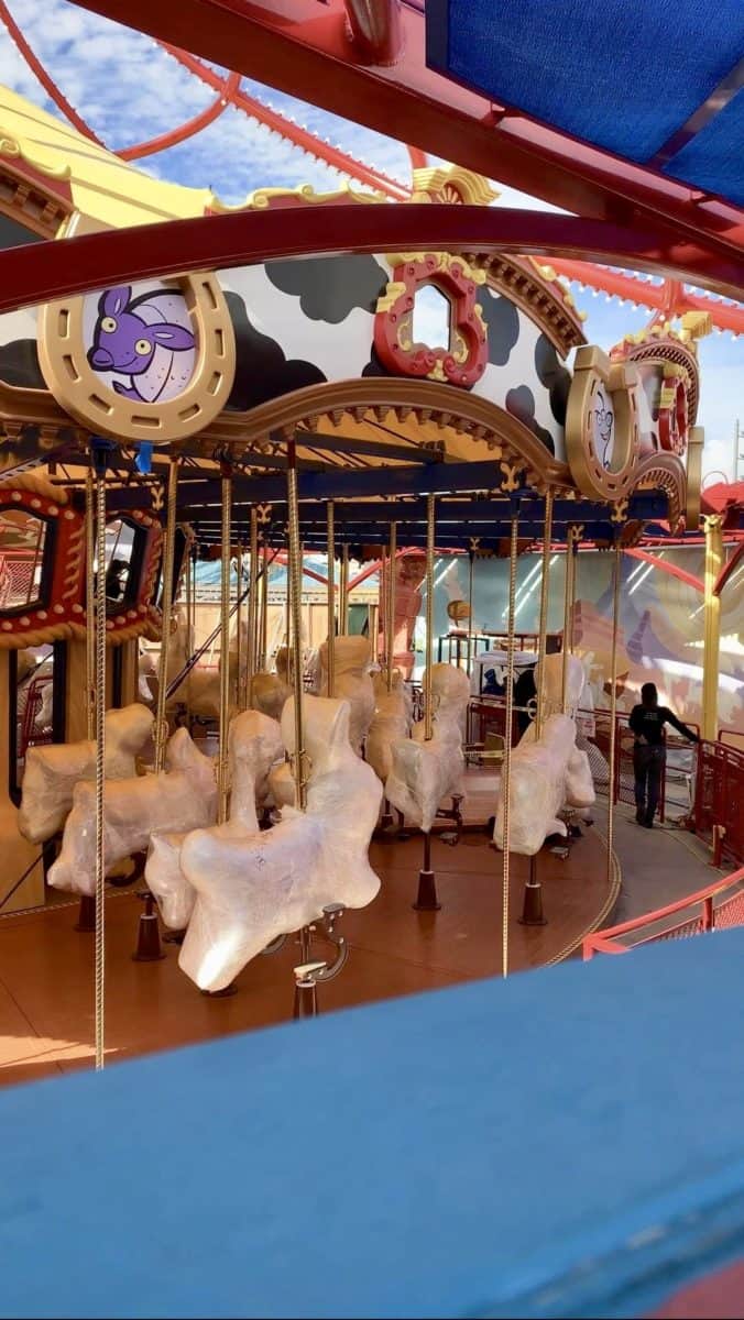 Jessie's Critter Carousel Pixar Pier Disney Caliornia Adventure March Update