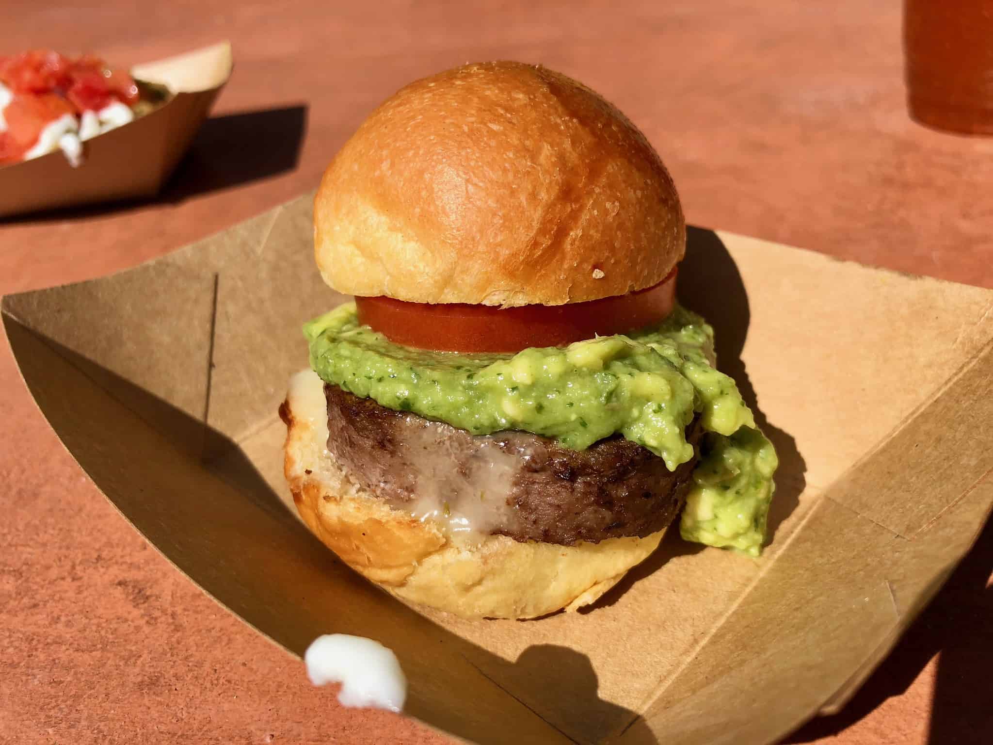 While rather tasty, this slider is rather small for the price. It’s also not that inventive – I’ve had guac on a burger many times. There are many other great dishes at the festival we’d recommend, but if you just have to eat a burger, you could do worse we suppose.