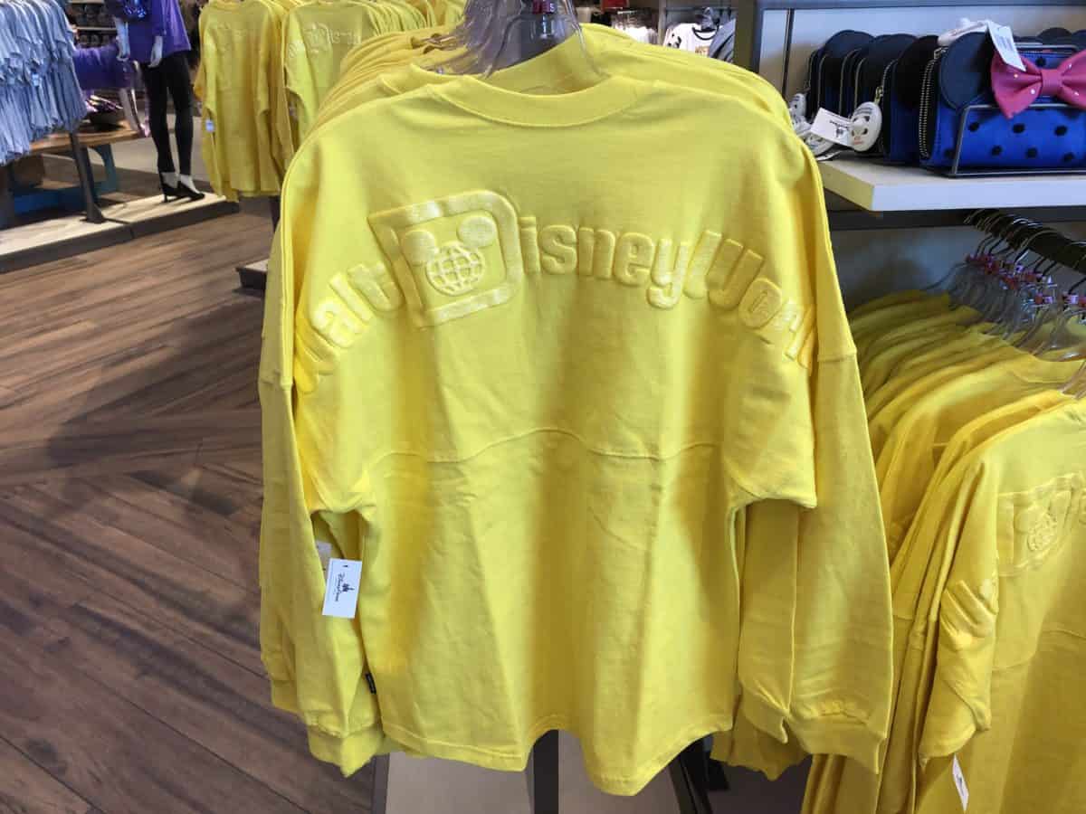disneyland yellow spirit jersey