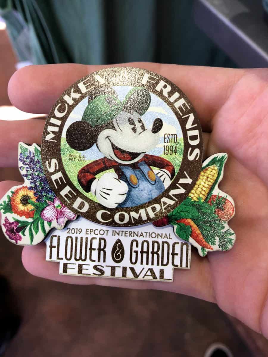 Garden Stake New Disney Epcot Flower /& Garden 2019 Mickey Friends Seed Co
