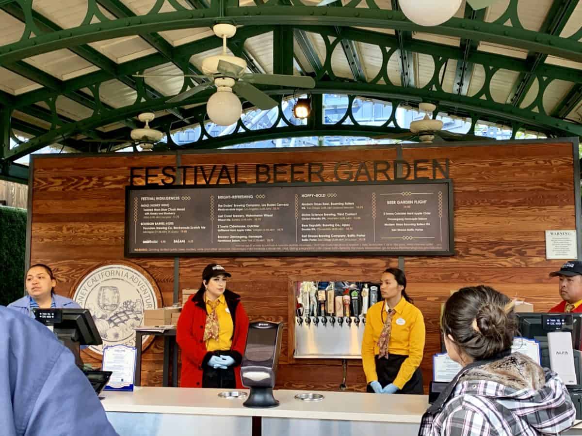festival beer garden DCA Food and Wine Festival 2019