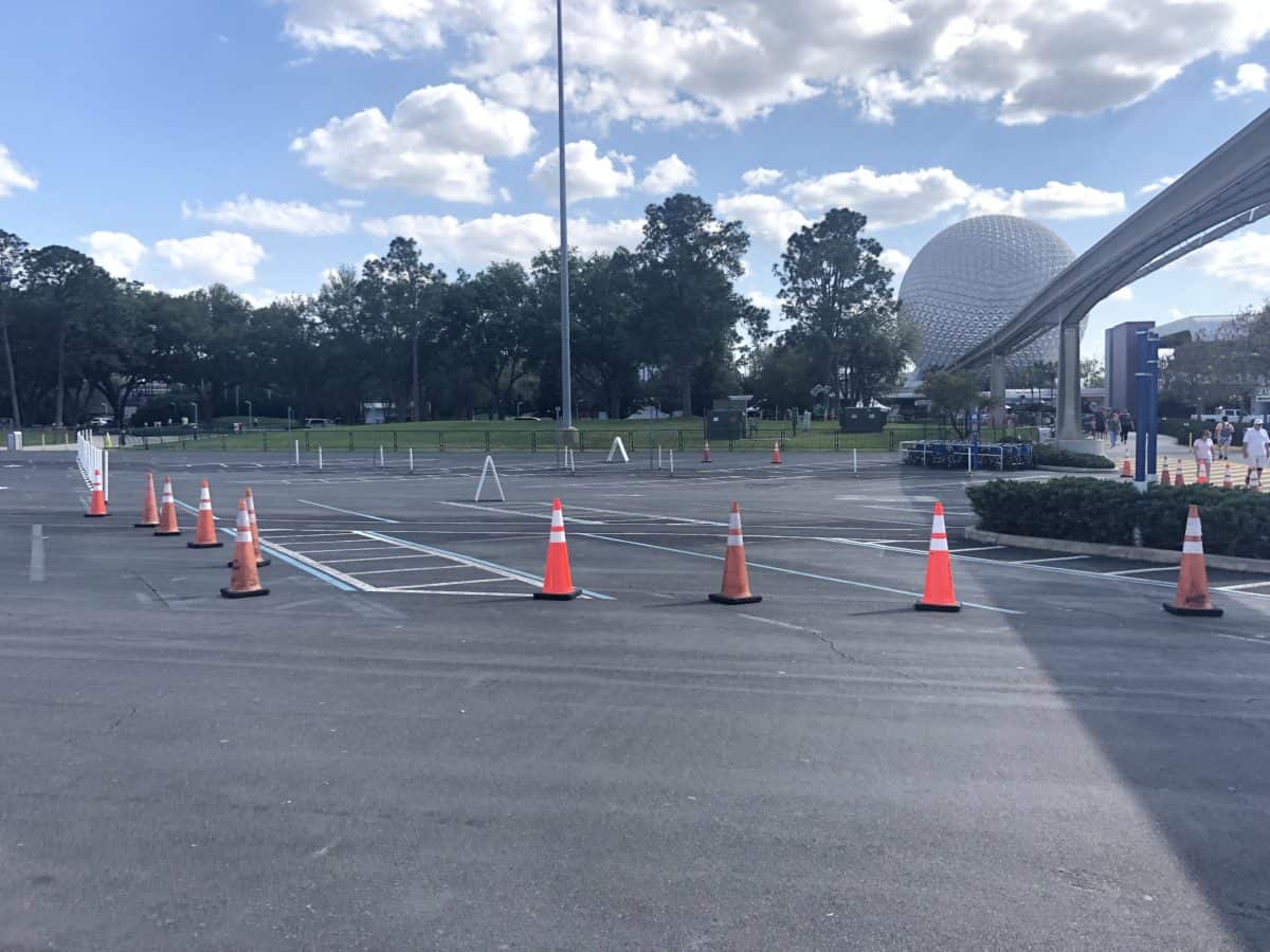 PHOTOS Epcot Makes Significant Parking Lot Adjustments Ahead of