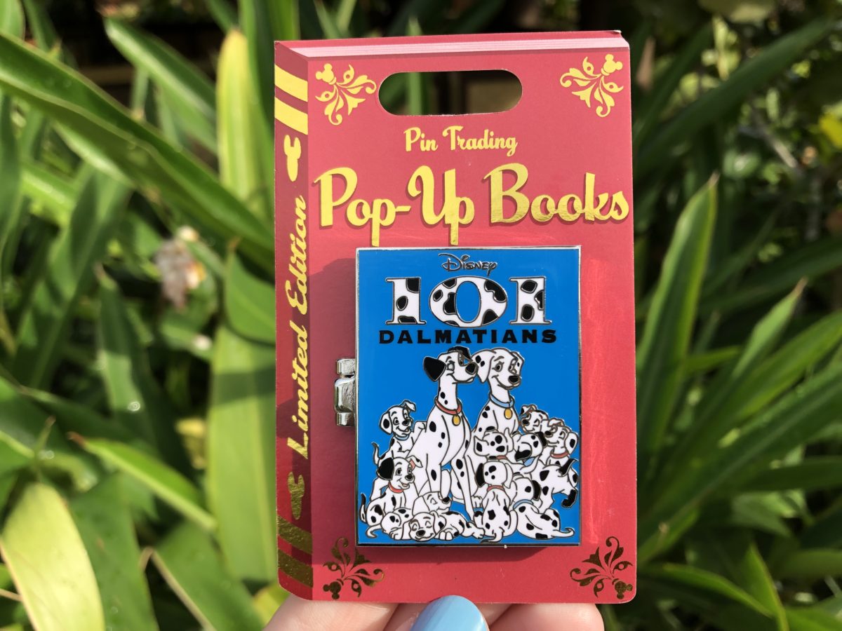 101 Dalmatians pop up book pin 