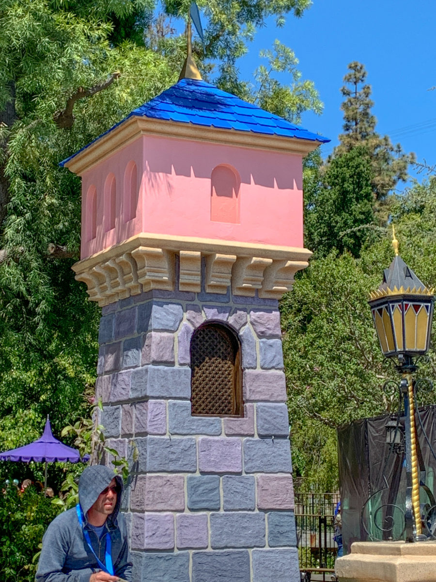 Sleeping Beauty Castle repainted turret