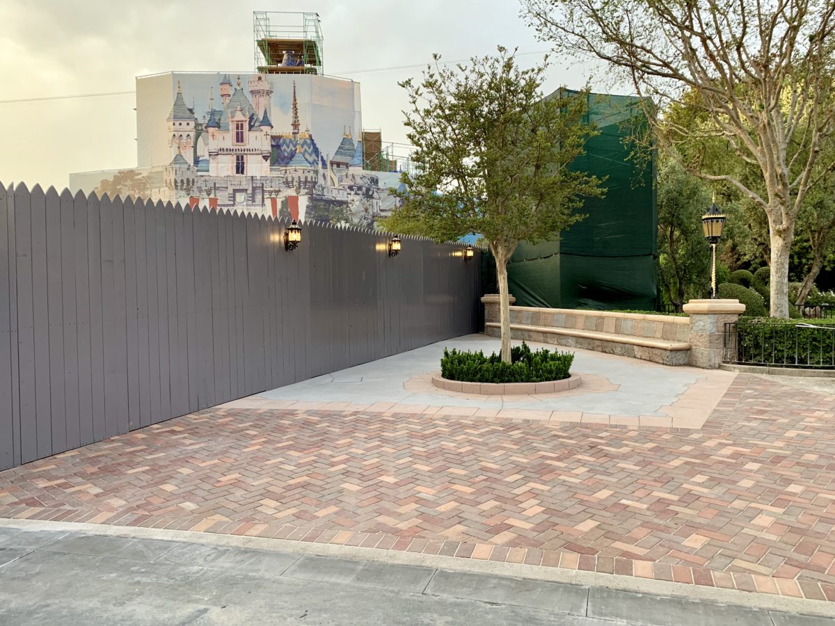 Sleeping Beauty Castle Refurbishment Updates New Brickwork Slow Incline of Curb