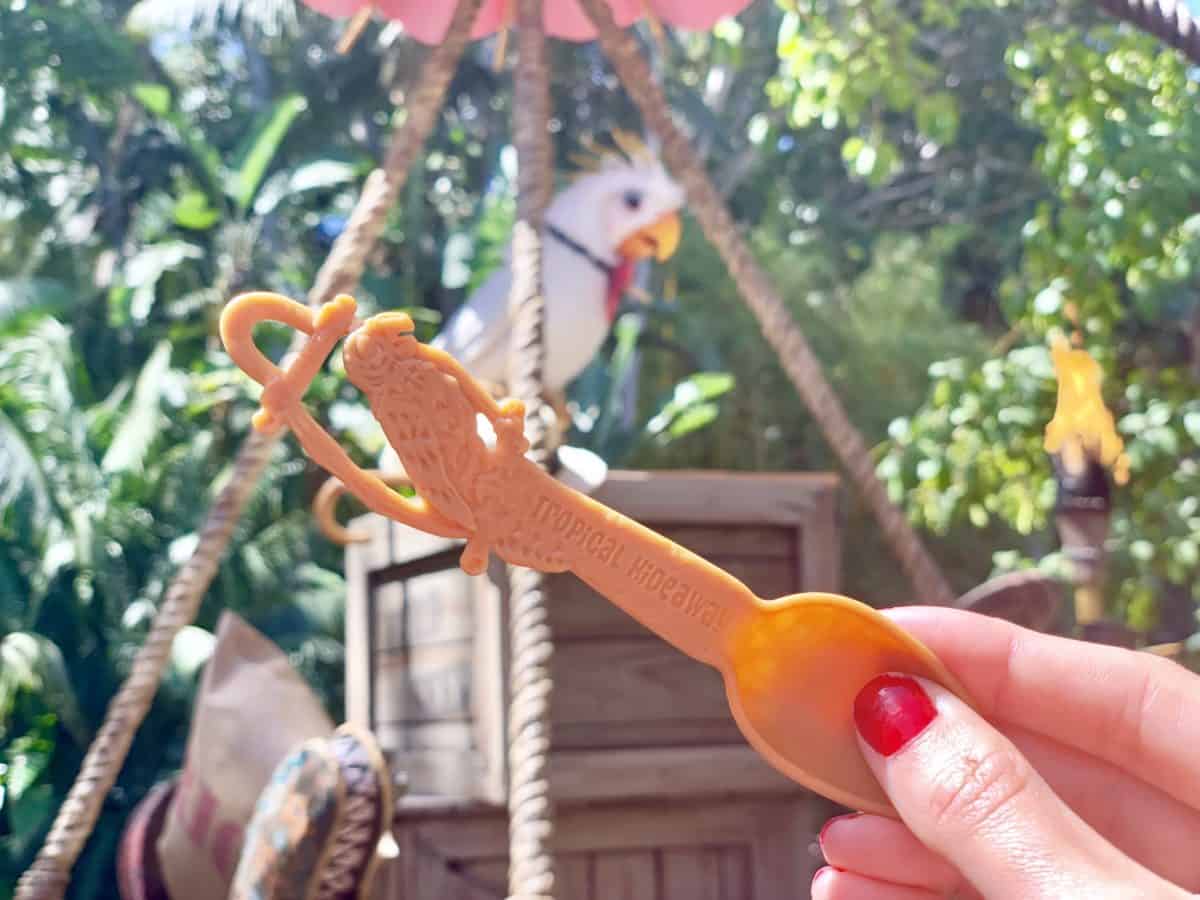 Tropical Hideaway Parrot Souvenir Spork Disneyland