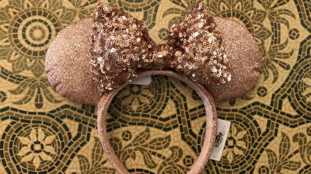 Hats New Disney Parks Rose Gold Minnie Mouse Ears Headband Walt Disney World Land Bow Collectibles Blakpuzzle Com