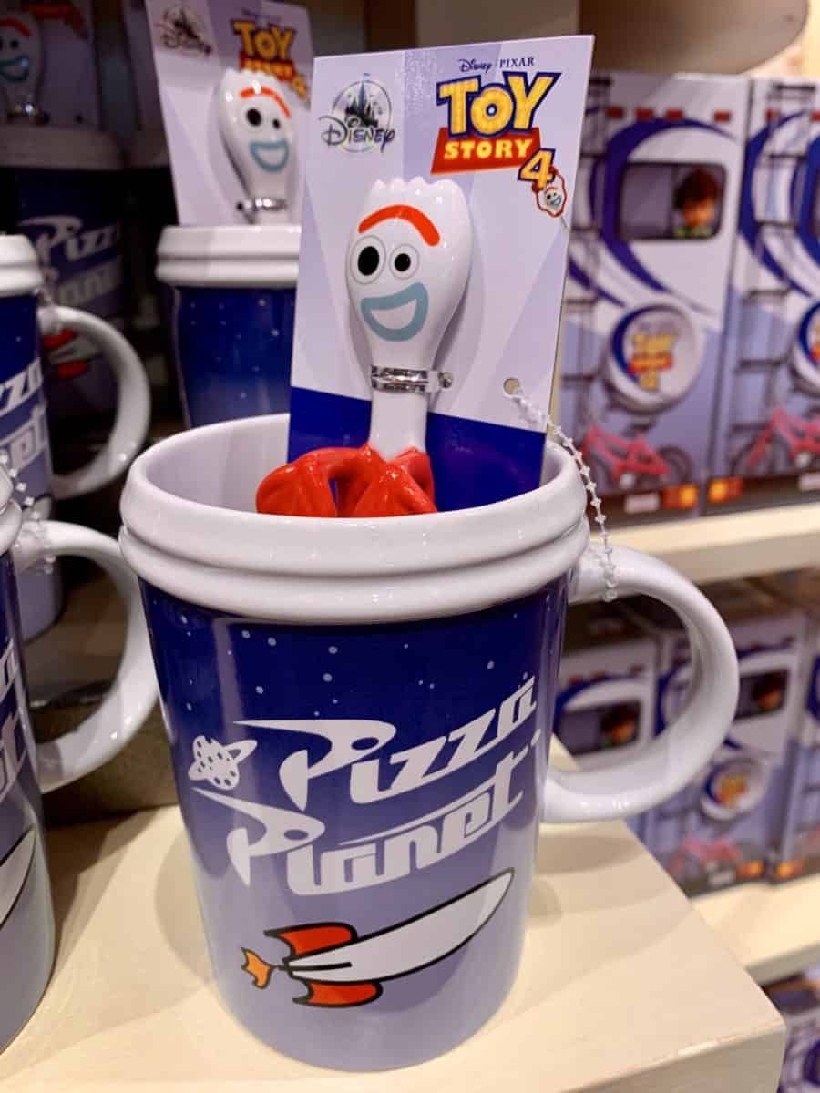 Details about  / Disney Parks Pizza Planet Mug With Forky Spoon