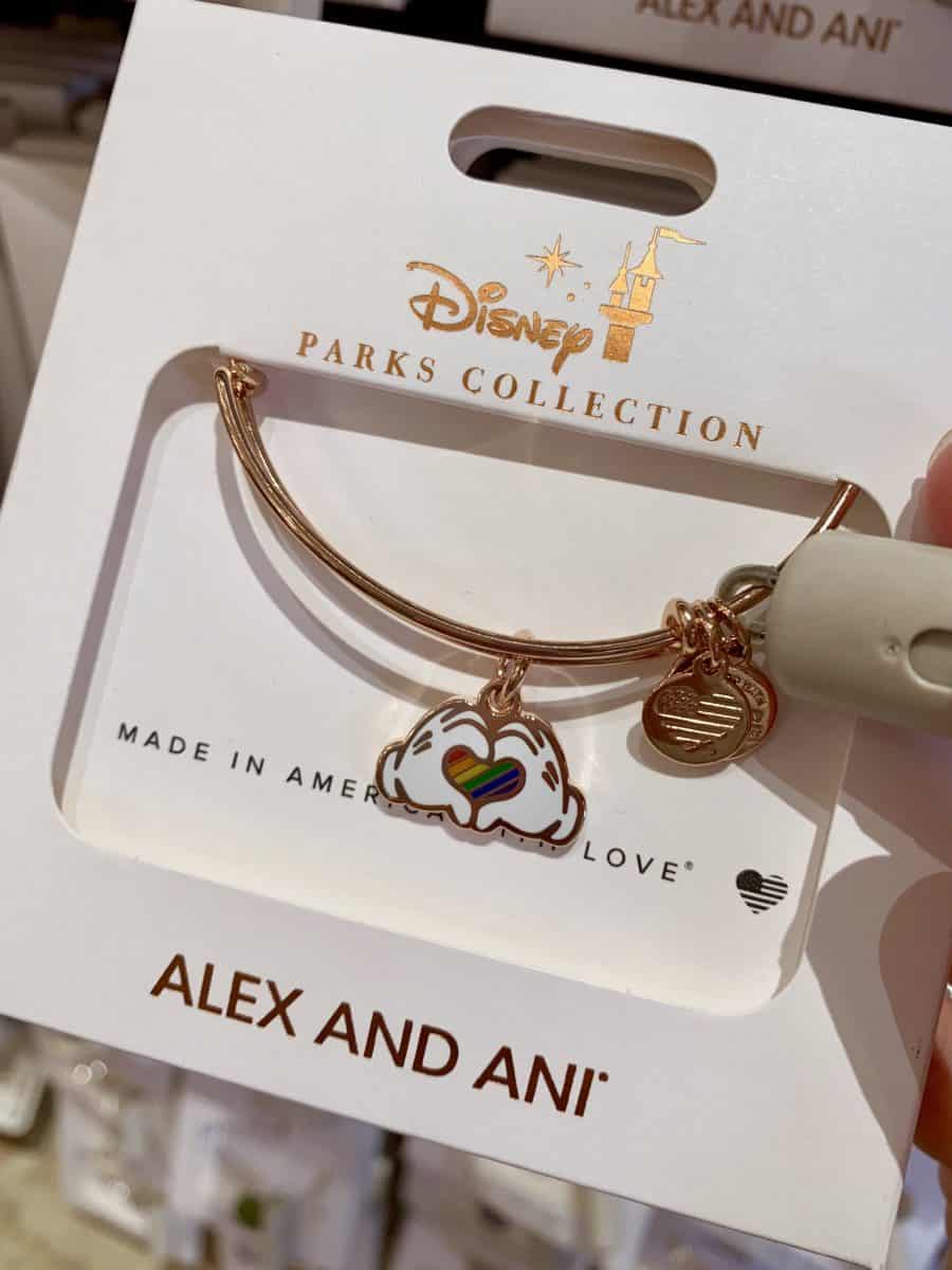 Disney Parks Mickey Hands Heart Rainbow Bracelet Alex /& Ani Gay Pride Days New