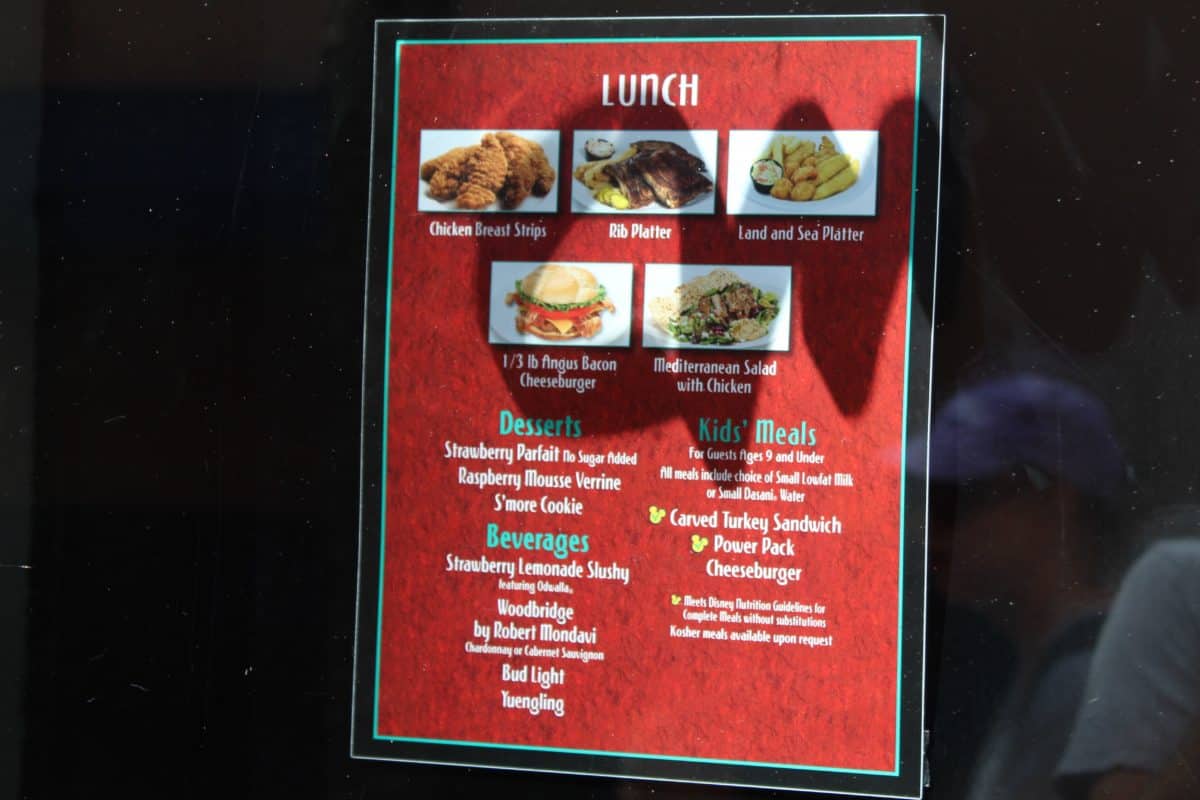 ABC Commissary Lunch Menu