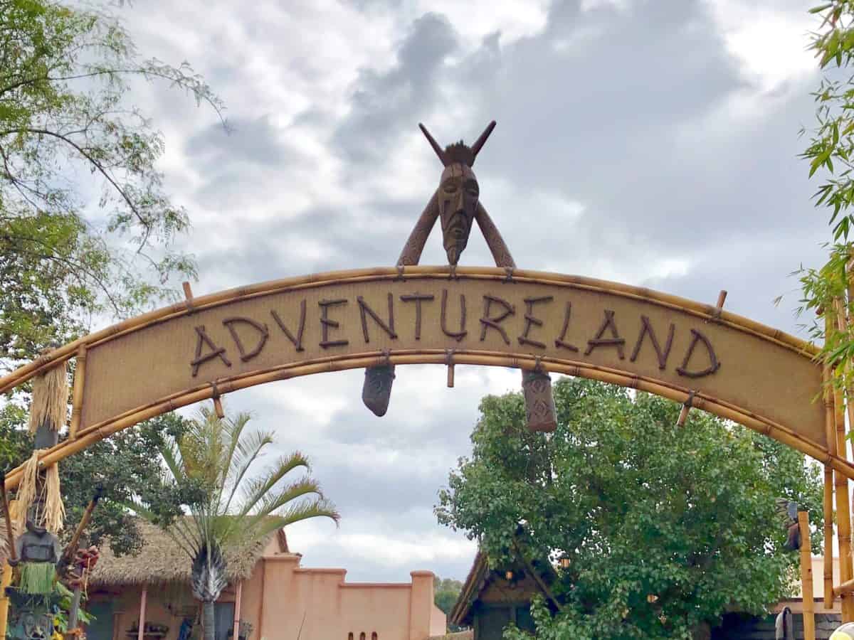 Adventureland's New Entrance Sign Close Up