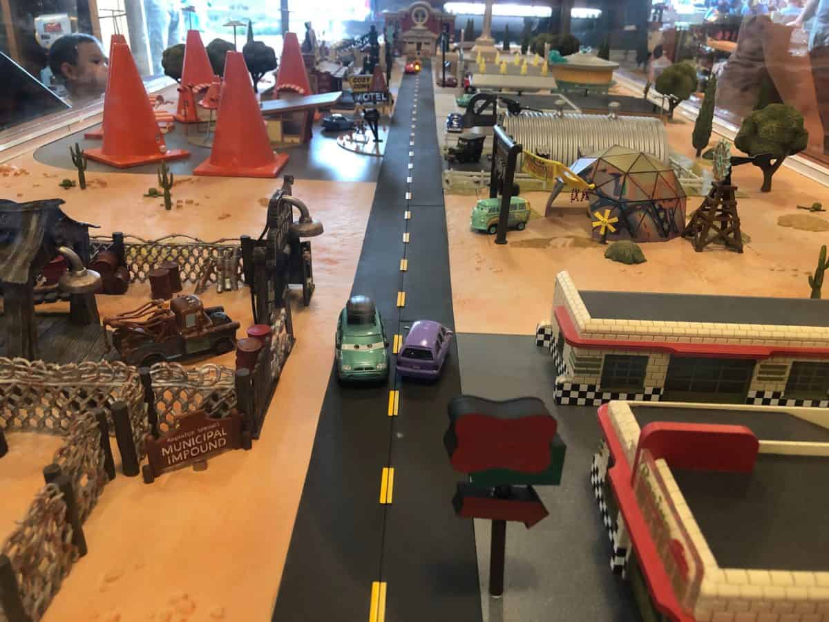 Cars Land Precision Series Diorama Sarge's Surplus Hut Disney California Adventure