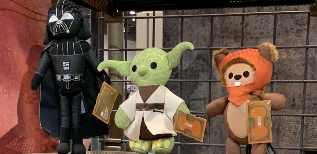 Creature Stall Vader, Yoda and Ewok Plush