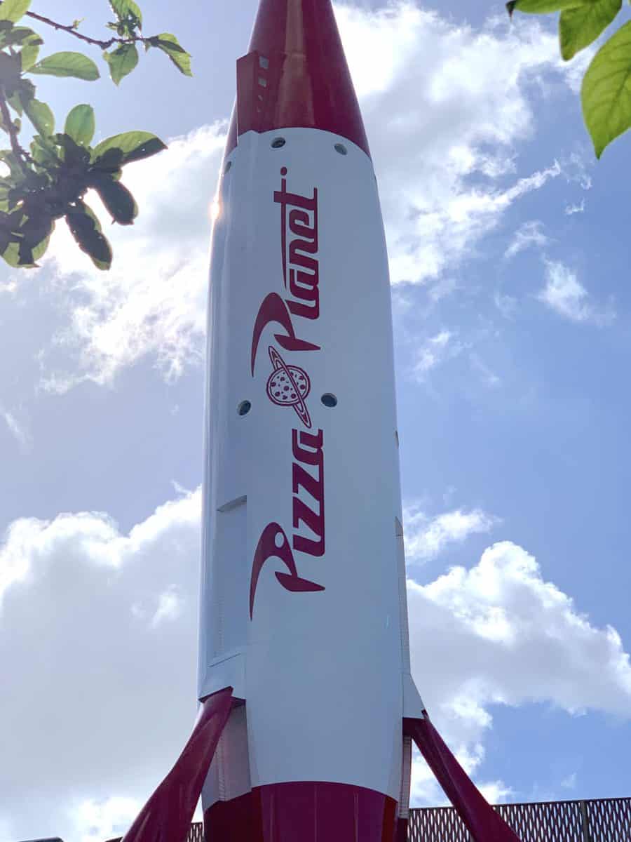 PHOTOS: Moonliner Rocket Transformed for Alien Pizza Planet ...