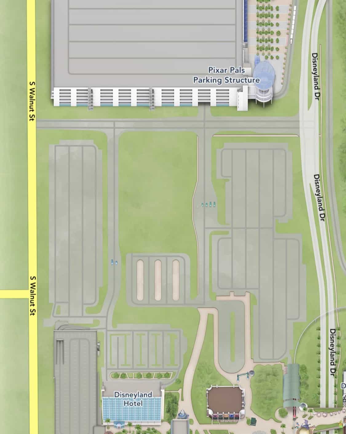 Downtown Disney District Stitch Lot Closed Guest Parking Now at Simba Lot Disneyland Resort