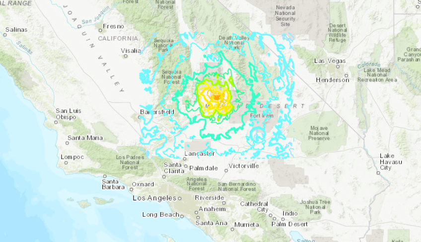 LA earthquake july 2019