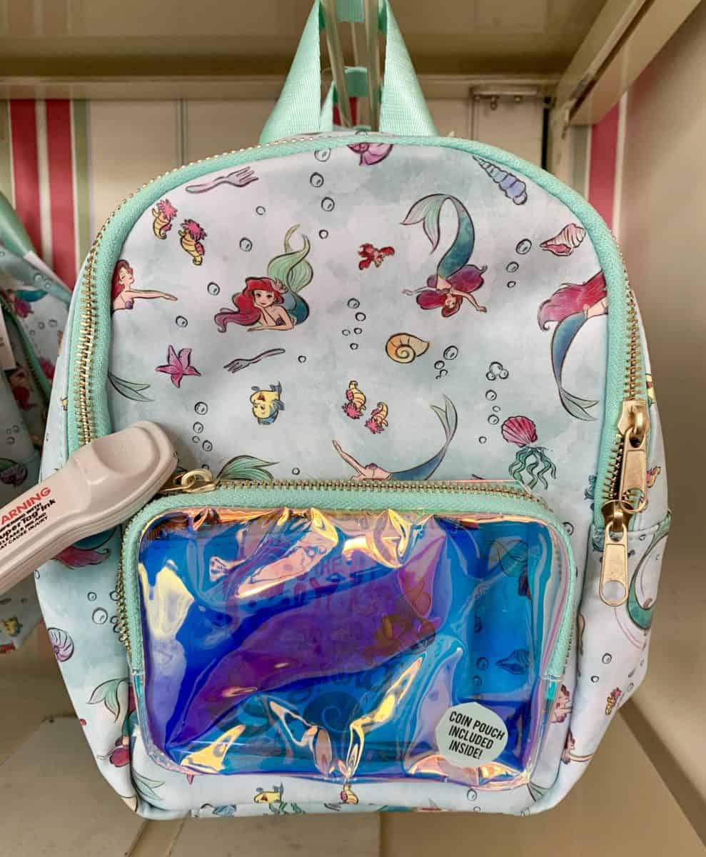 ariel backpack disney store