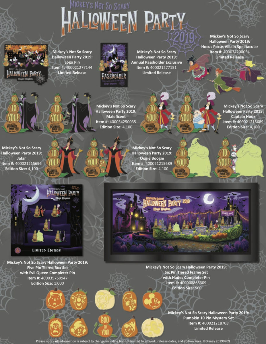 2020 annual passholder halloween pin Limited Edition Pins Hocus Pocus Villains Character Pumpkins Revealed For Mickey S Not So Scary Halloween Party 2019 At The Magic Kingdom Wdw News Today 2020 annual passholder halloween pin