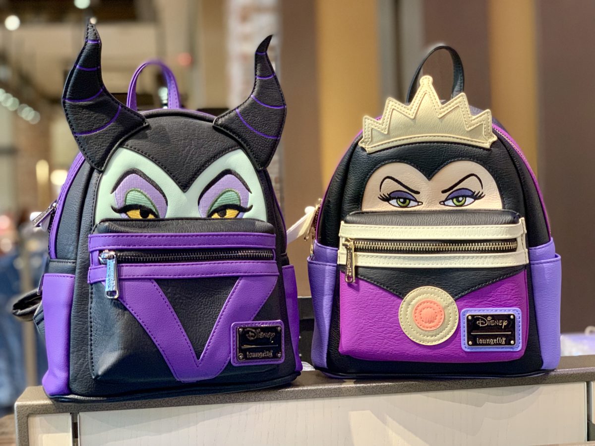 Evil Queen and Maleficent Loungefly Backpacks World of Disney Disneyland Resort