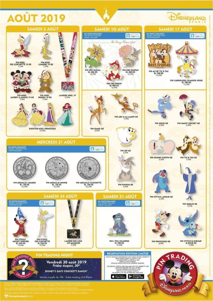 August 2019 Pin Releases for Disneyland Paris - WDW News Today