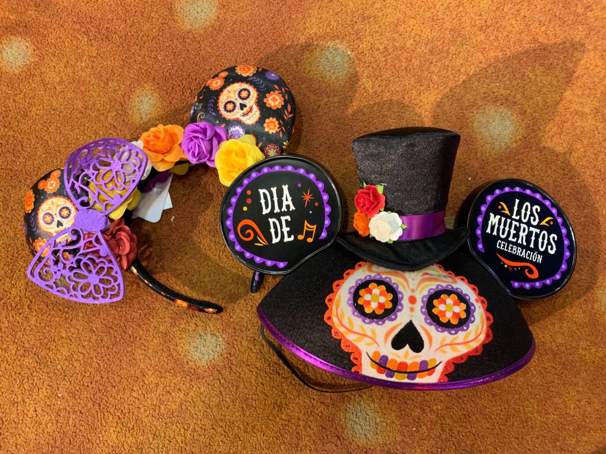 Disney Parks 2019 Purple Floral Coco Dia de Los Muertos Minnie Ears Headband NEW