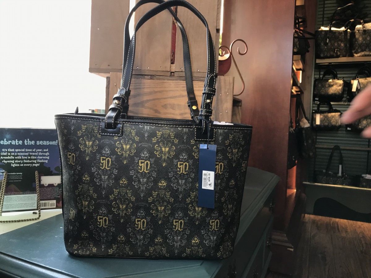 Disney Parks Dooney & Bourke 50th Anniversary Leather Passholder Exclusive  Tote