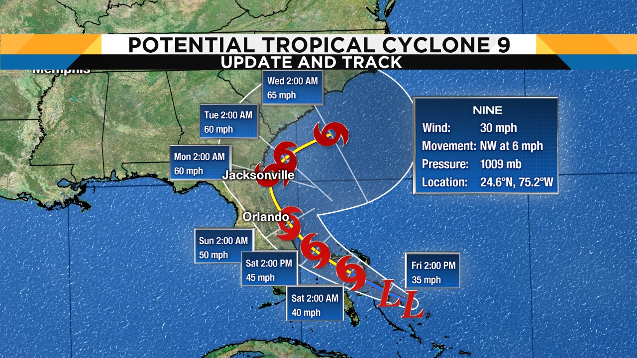 Tropical Cyclone Nine Expected to Develop Into Tropical Storm This