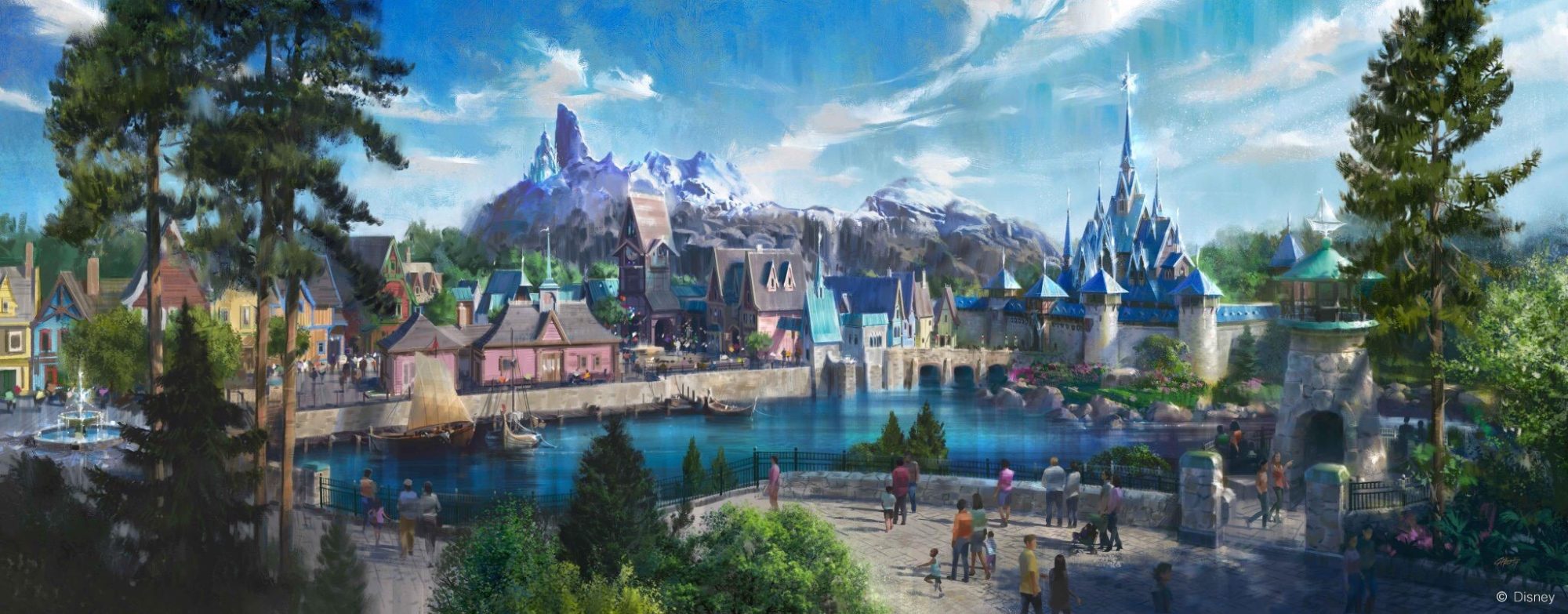 New Concept Art Released for Frozen Themed Land at Walt Disney Studios