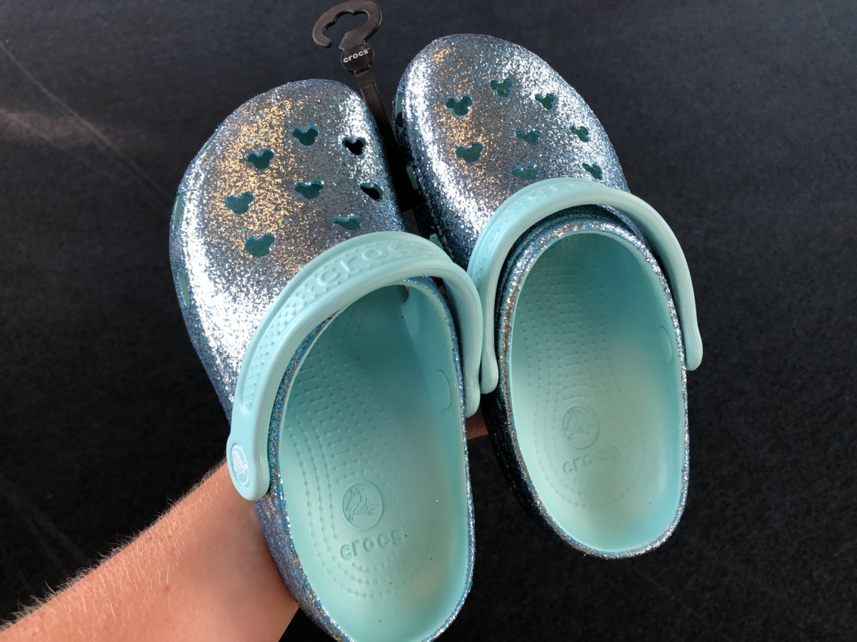 Disney Parks Arendelle Aqua Blue Crocs Glitter Size M10 W12 BRAND NEW