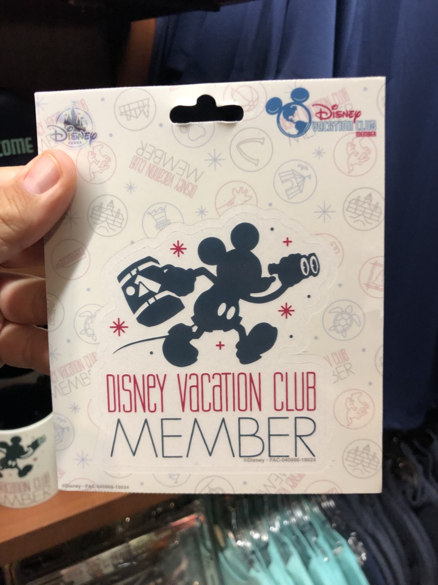 NEW Disney Vacation Club Member Car Decal Mickey Mouse