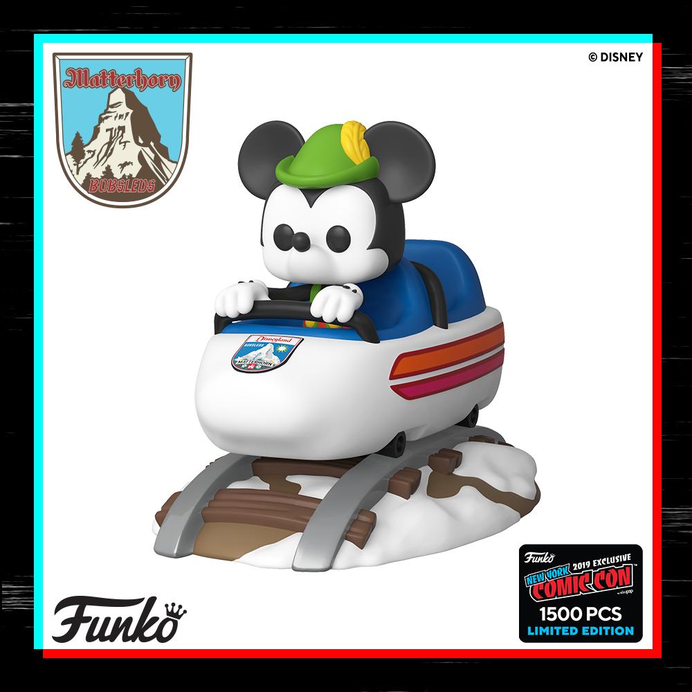 Mickey Mouse Matterhorn Bobsleds Funko Pop Ride New York Comic Con