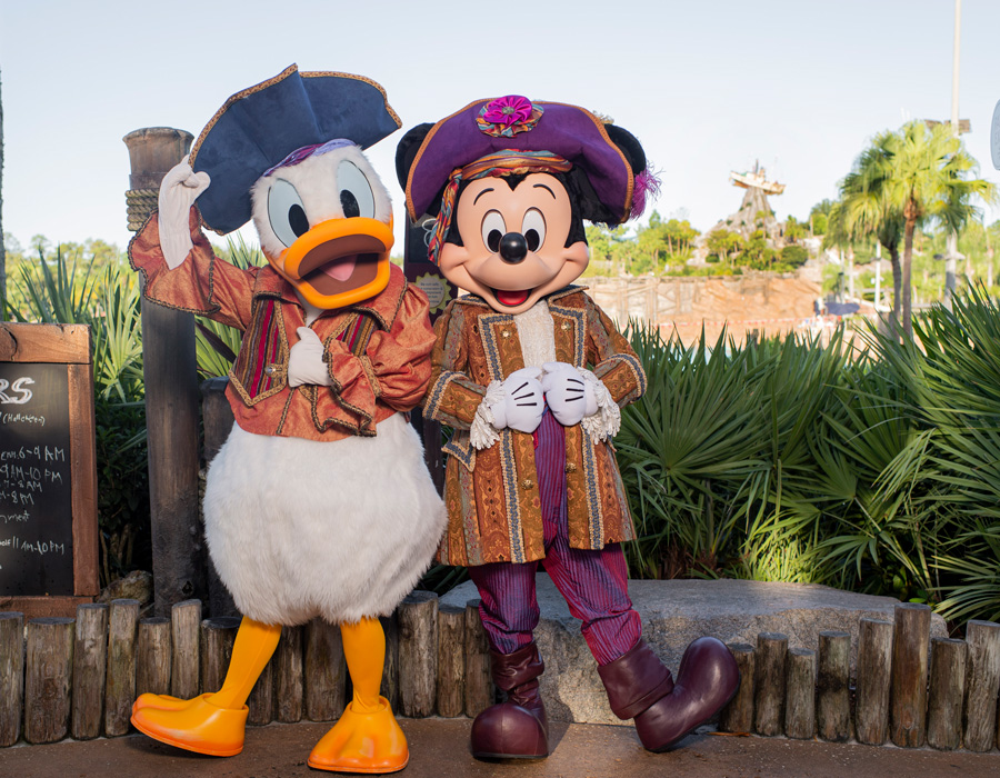 Pirate Mickey Mouse and Donald Duck at Typhoon Lagoon
