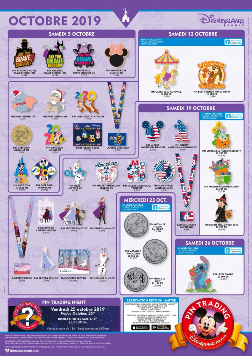 October 2019 Pin Releases for Disneyland Paris - WDW News Today