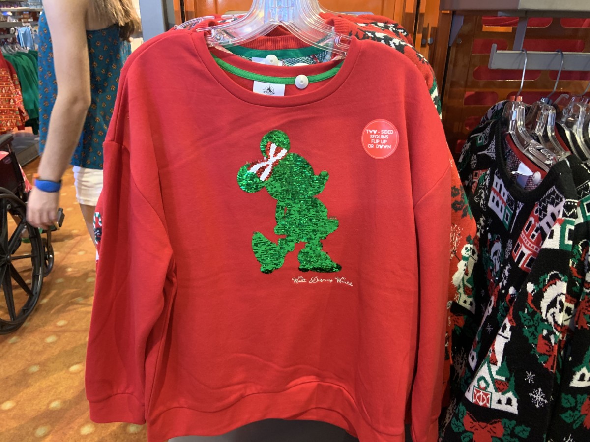 flip sequin christmas sweater