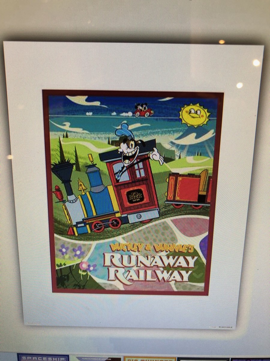 Mickey and Minnie's Runaway Railway new attraction poster