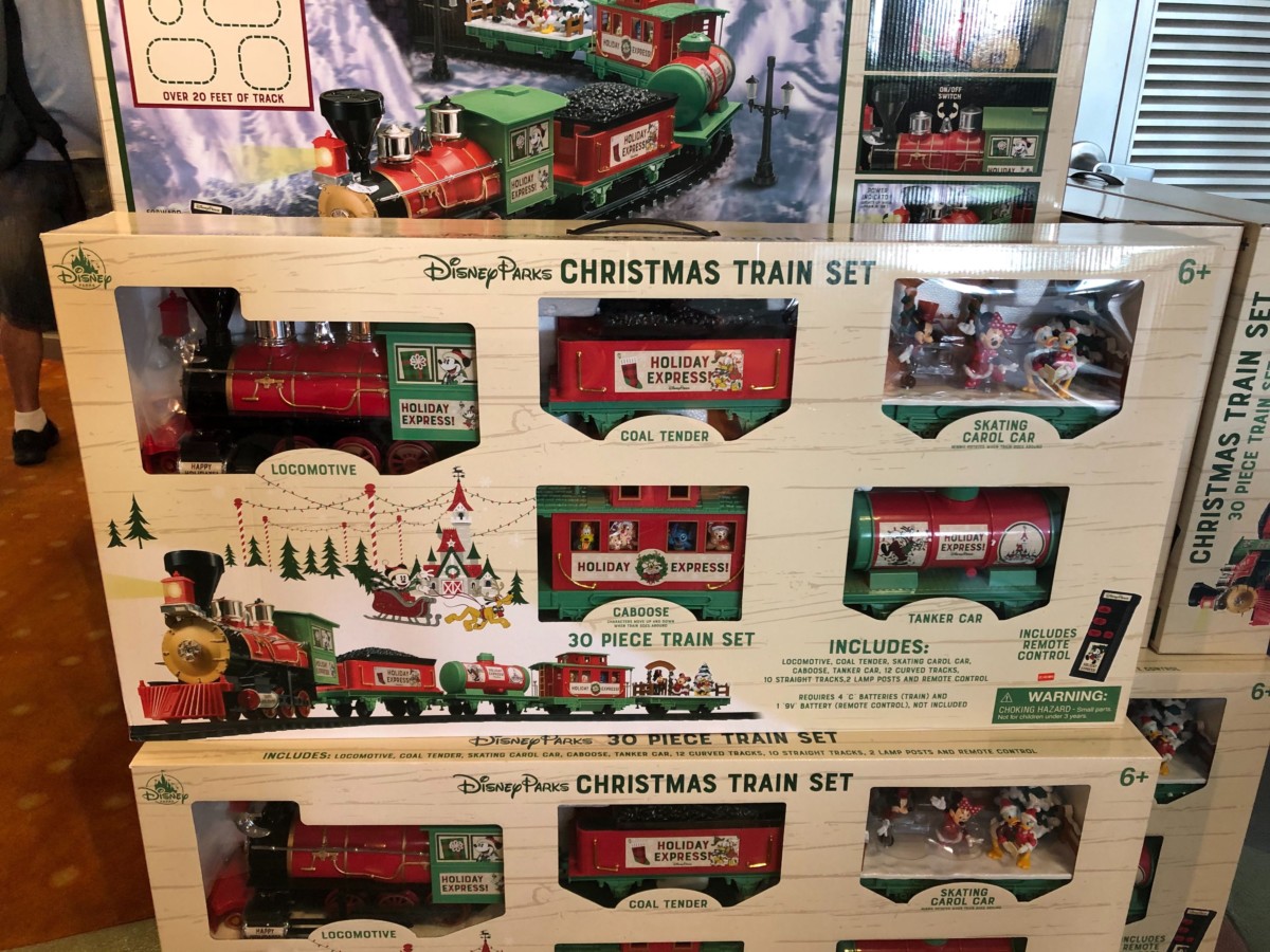 small christmas train set