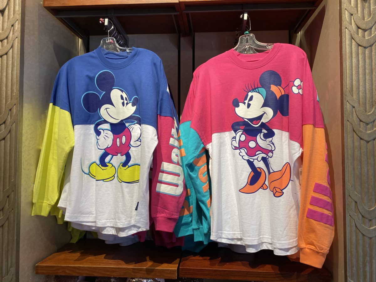 New Retro Color Block Mickey and Minnie 