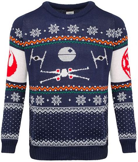star wars knitted christmas sweater