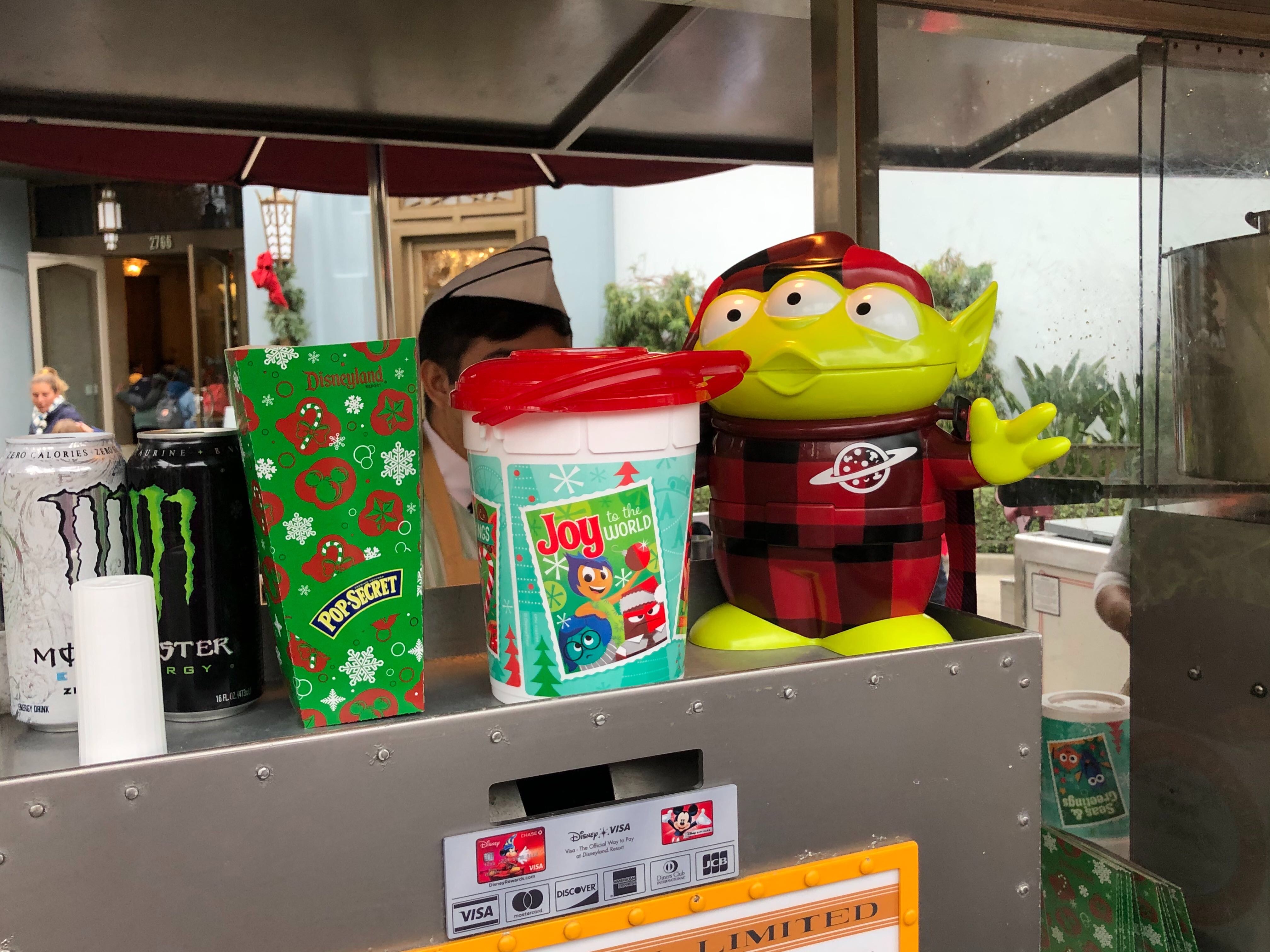 PHOTOS New PIXAR Holiday Popcorn Bucket Slides Into