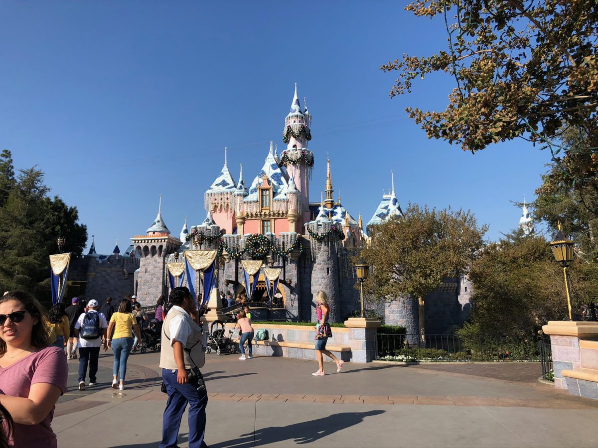 Disneyland christmas castle