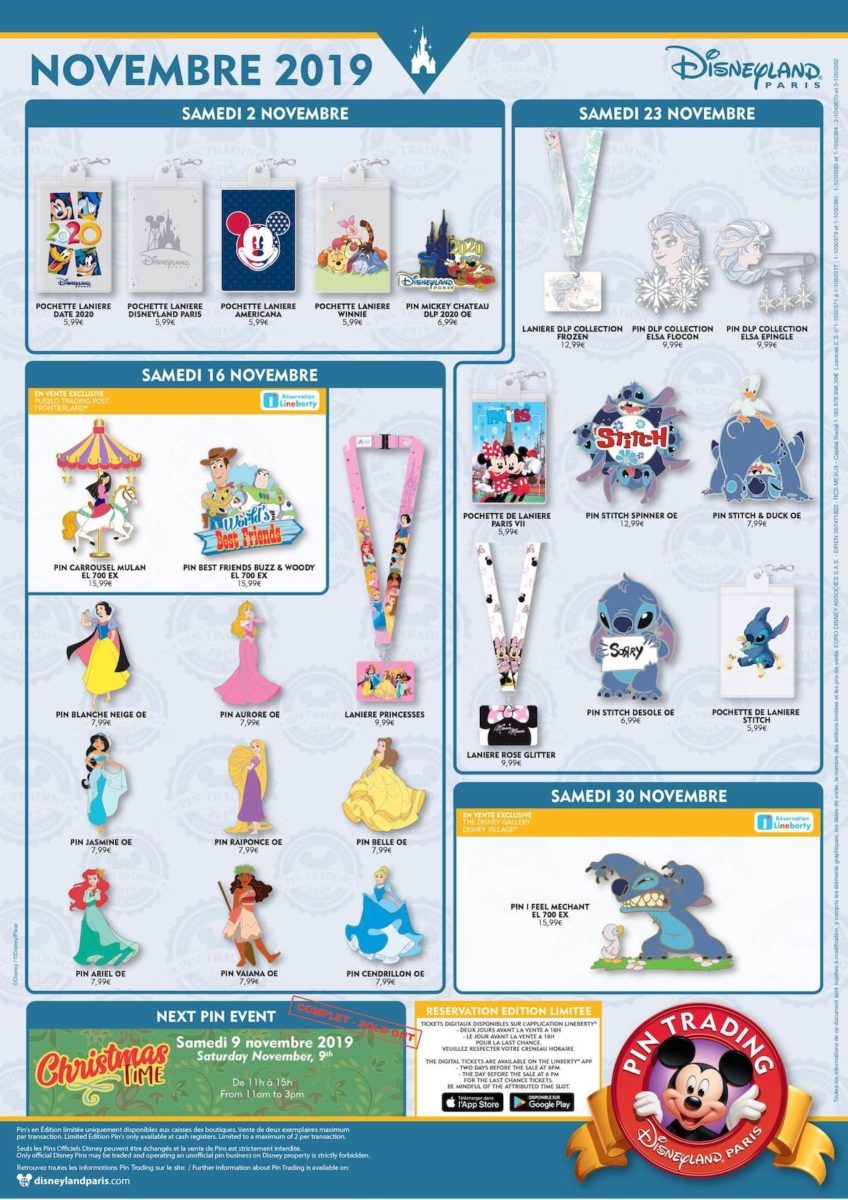 November 2019 Pin Releases for Disneyland Paris - WDW News Today