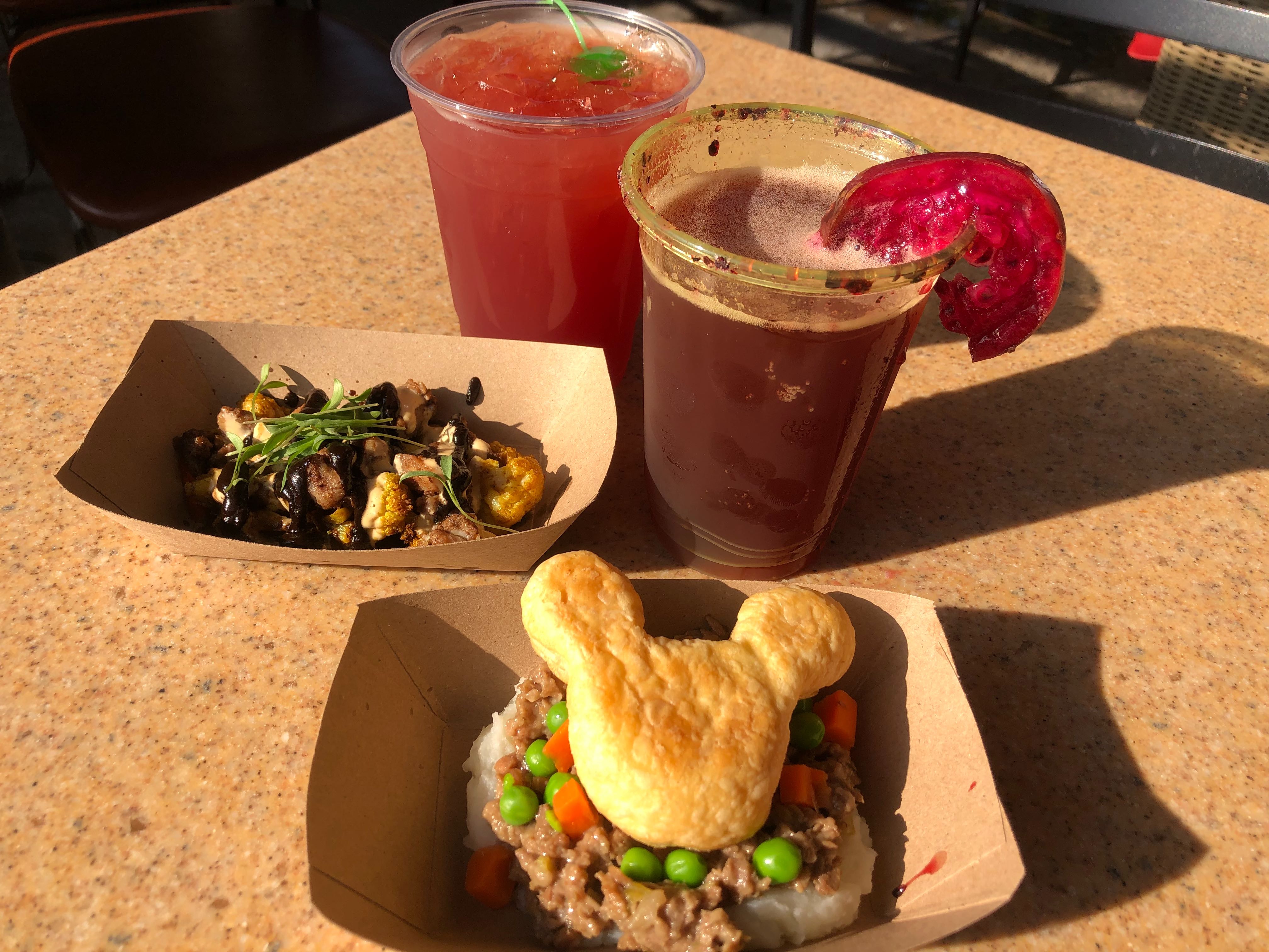 Review Mickey Shepherd S Pie Navidad Punch With Mickey Jingle Bell Glow Cube And More From Grandma S Recipes Marketplace At Disney California Adventure Festival Of Holidays 19 Wdw News Today