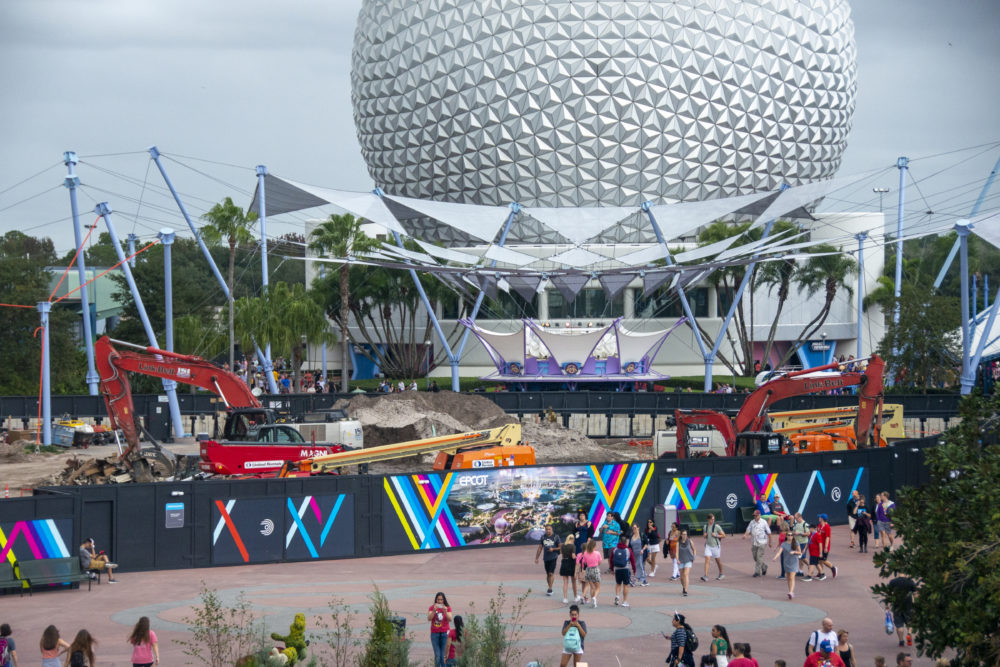 PHOTOS: Innoventions West Demolition Work Continues at EPCOT - WDW News