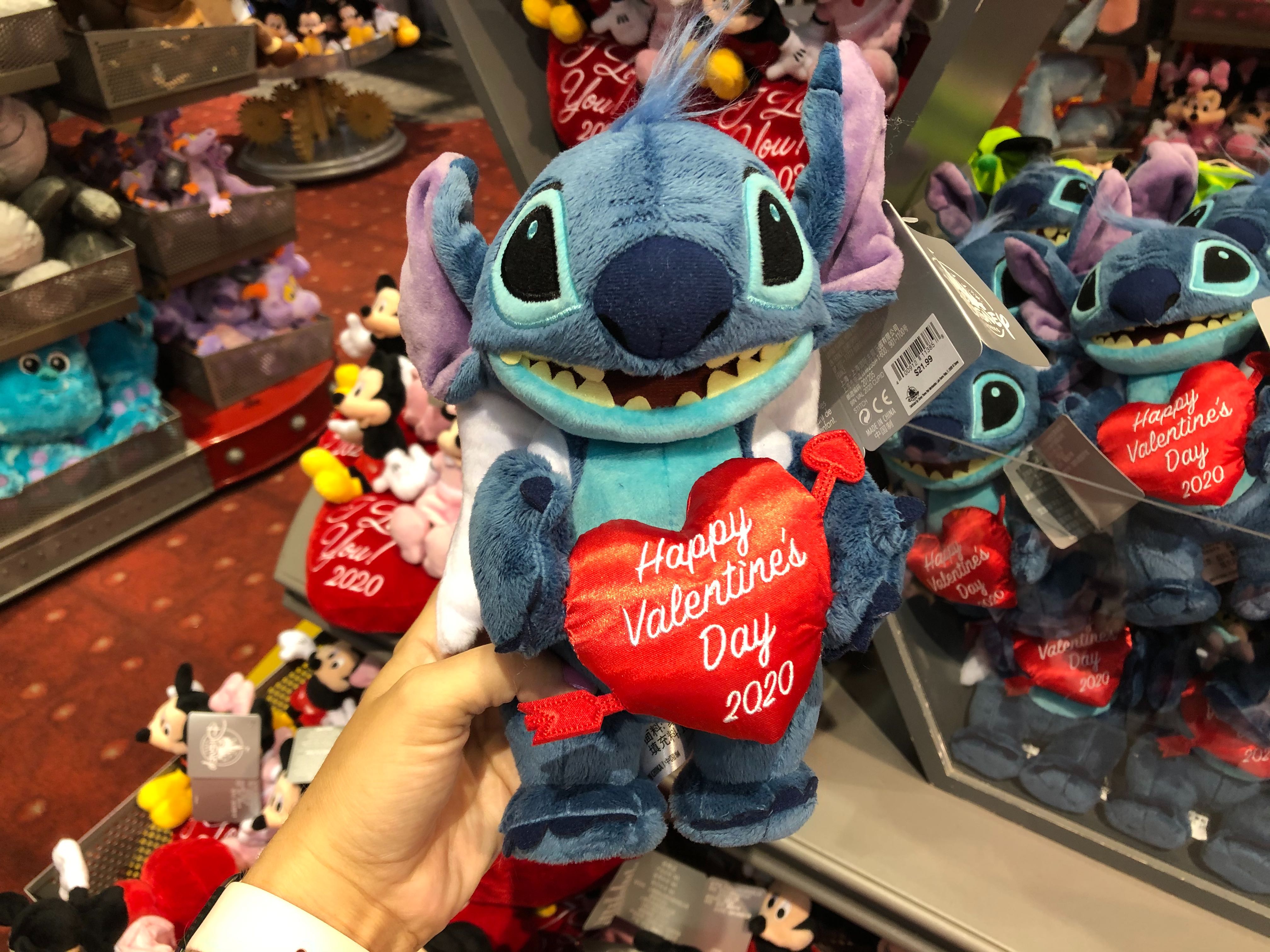 stitch valentines day plush