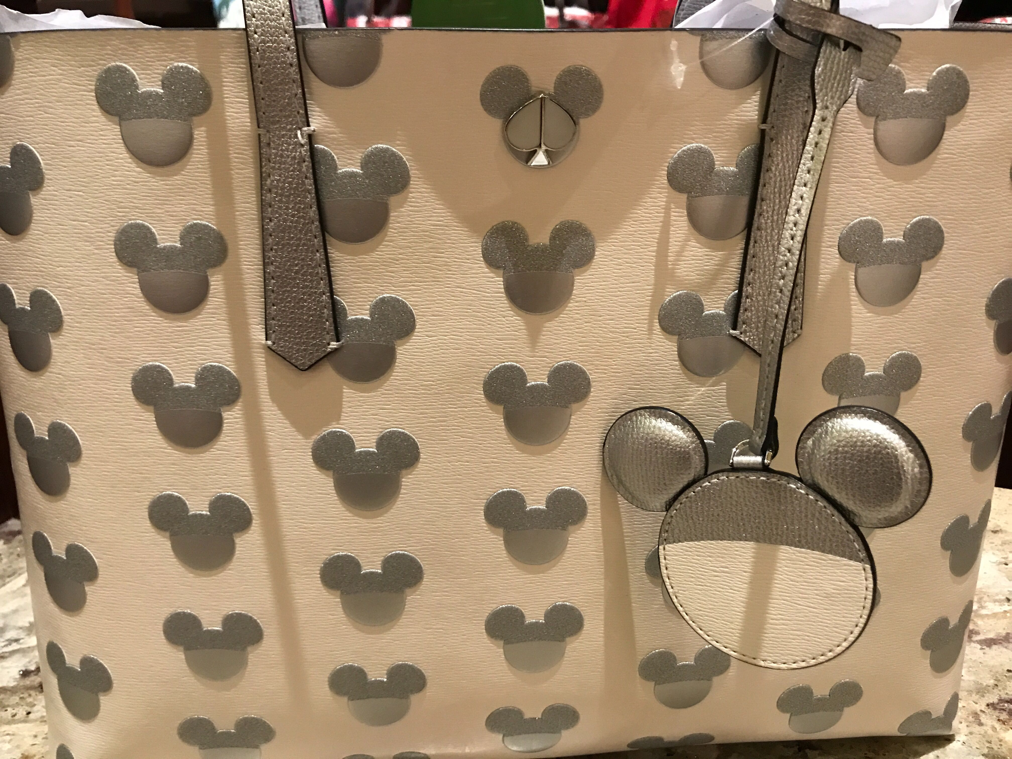 kate spade silver tote