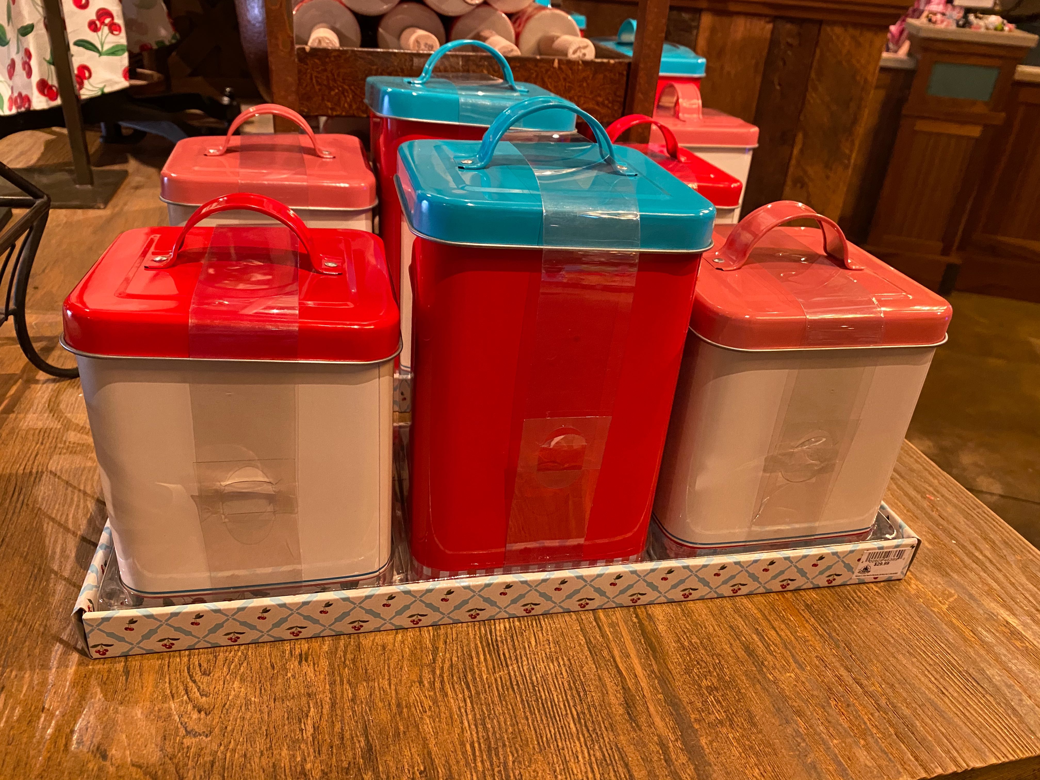 minnie cherry kitchen storage container set back