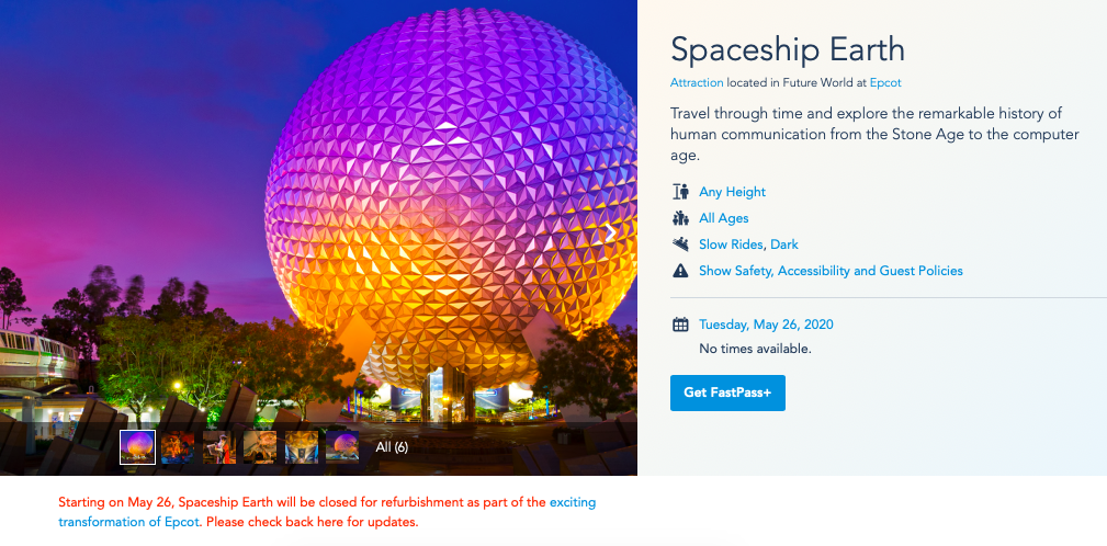 BREAKING: Spaceship Earth Will Reopen With EPCOT On July 15th ...