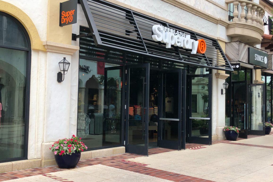 Superdry storefront at Disney Springs