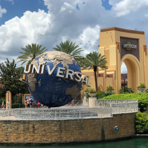 Universal Studios Florida entrance globe and archway