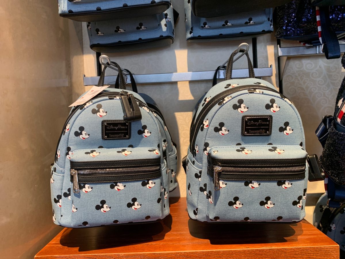 Denim Mickey Loungefly Mini Backpack - $75.00